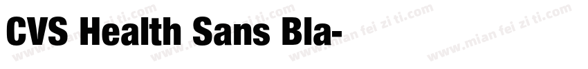 CVS Health Sans Bla字体转换